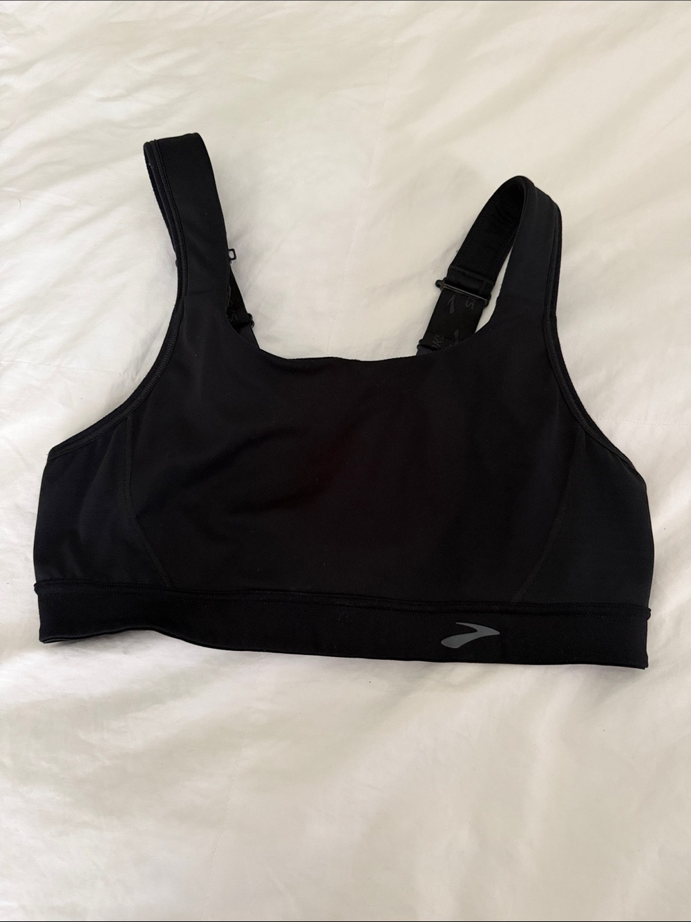 Brooks Black High-Impact Adjustable-Strap Sports Bra
